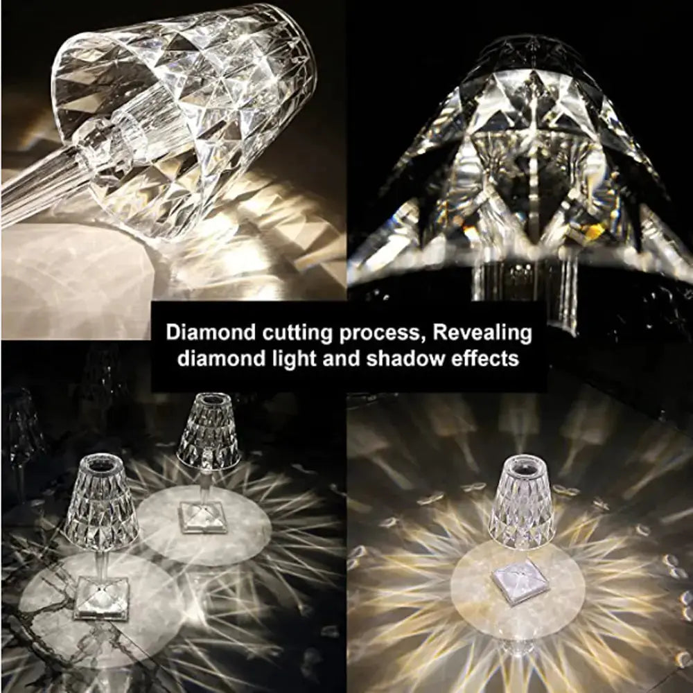 Diamond Table Lamp: USB Touch Sensor LED Night Light GLR SHOPPING