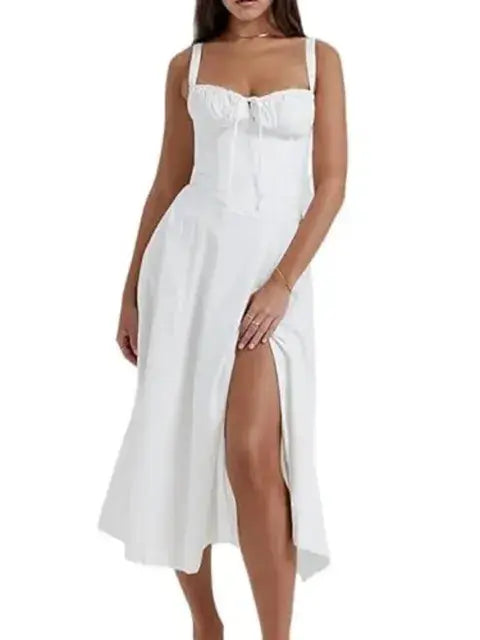 Elegant Midi Spaghetti Strap GLR SHOPPING