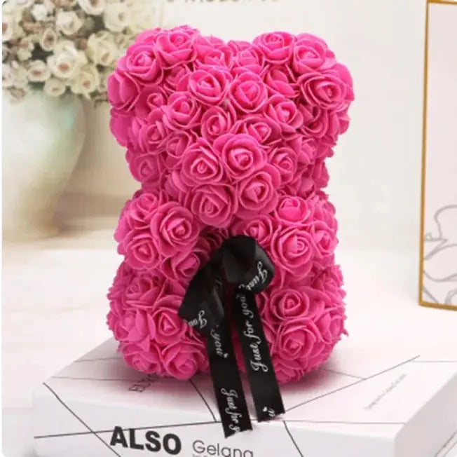 Rose Bear Teddy - Valentine's Day PE Foam Rose Bear GLR SHOPPING