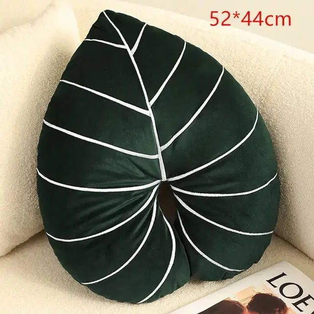 Green Leaf Plush Pillows GLR SHOPPING
