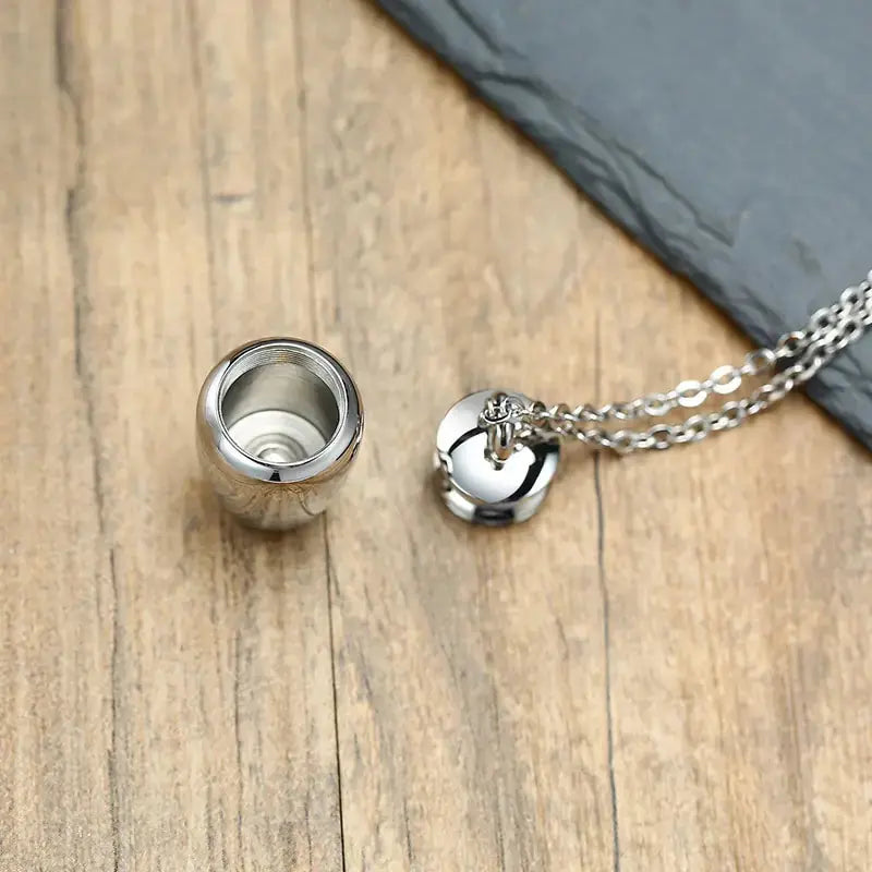 Openable Earthen Jar Columbarium Shape Pendant GLR SHOPPING