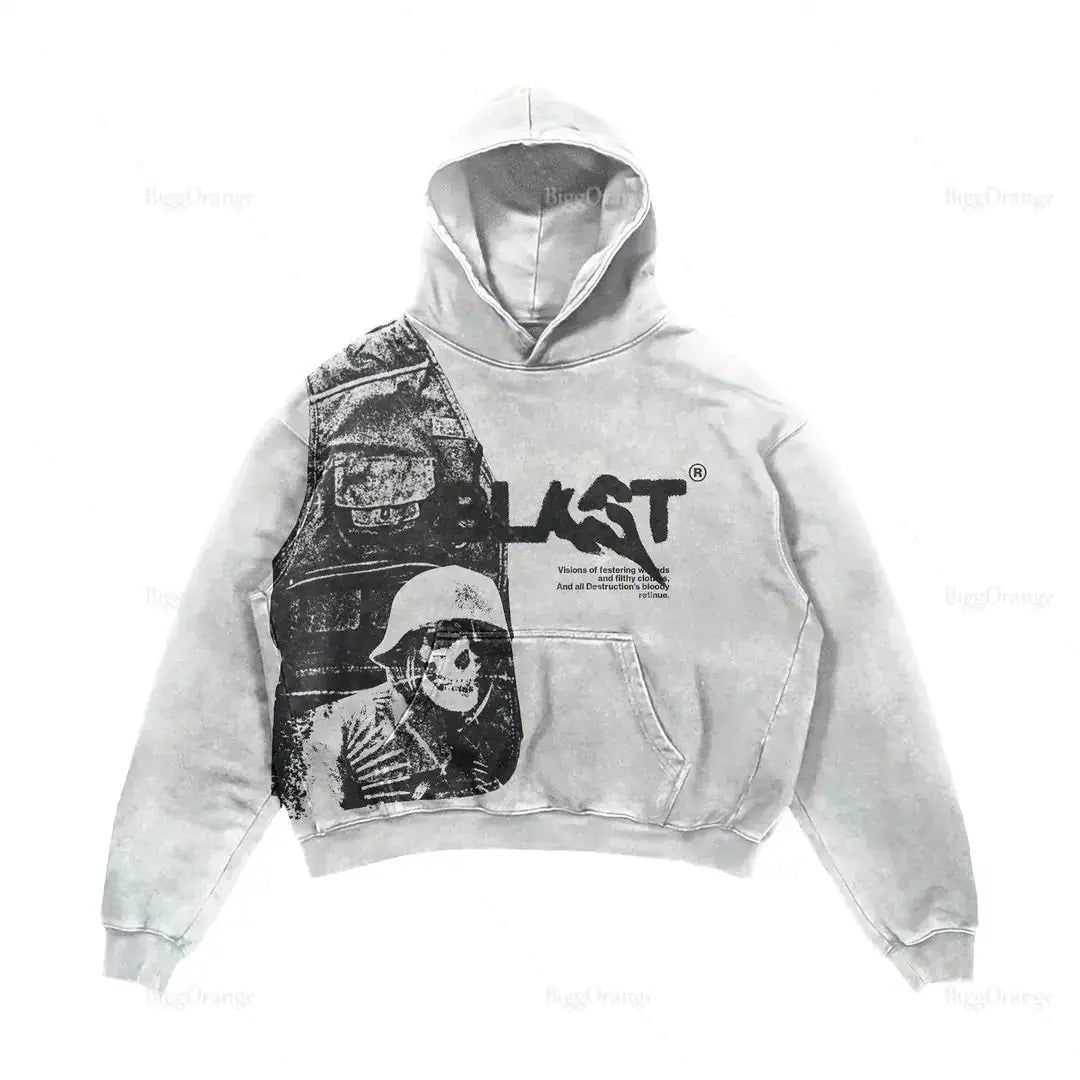 Alphabet Blast Skull Hoodie GLR SHOPPING