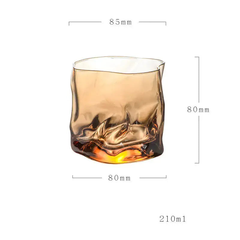 Unique Irregular-Shaped Whiskey Glass GLR SHOPPING
