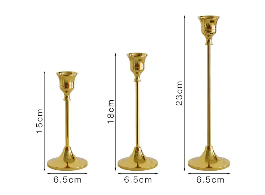 Elegant Vintage Gold Candle Holder GLR SHOPPING