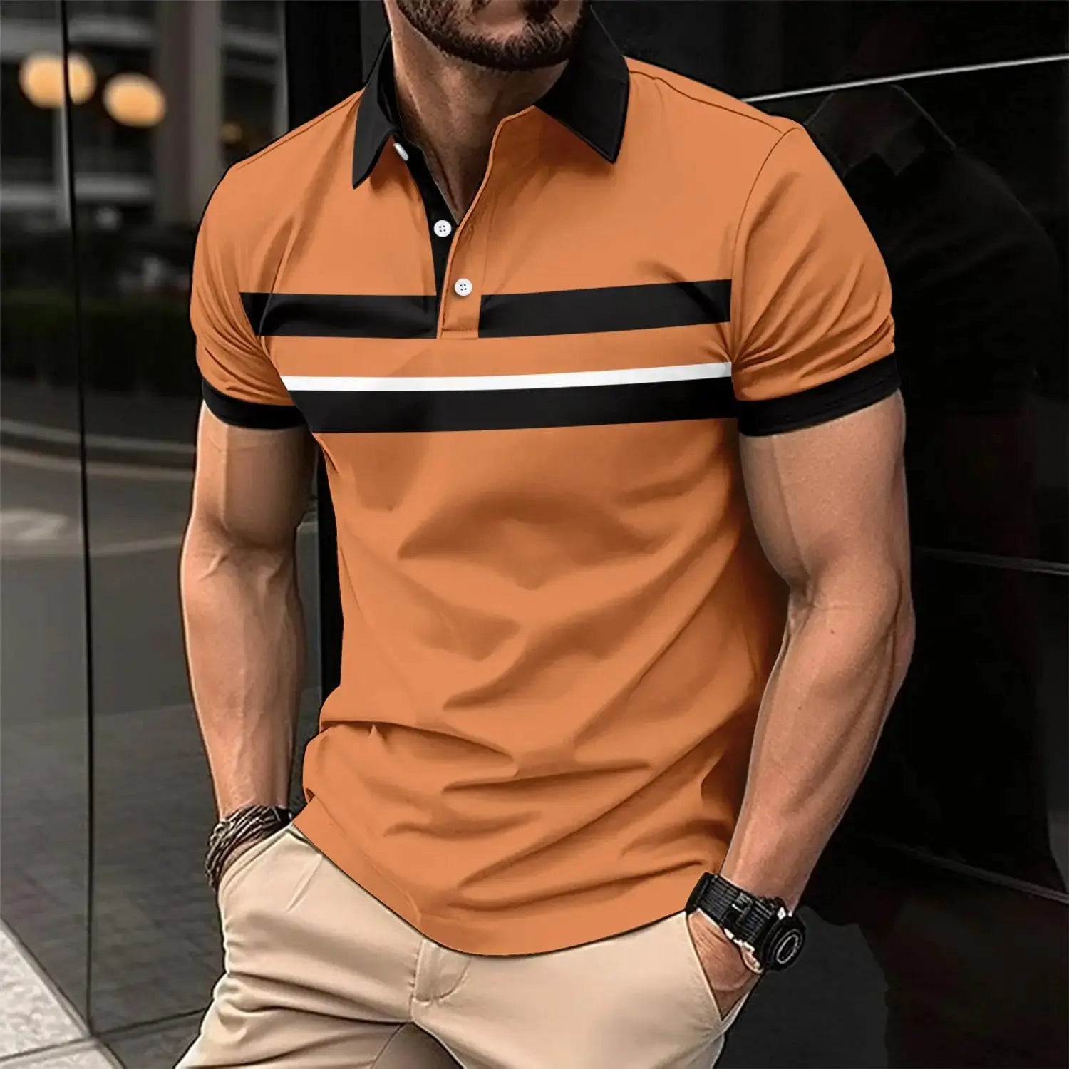 Men's Casual Collar Polo GLR SHOPPING