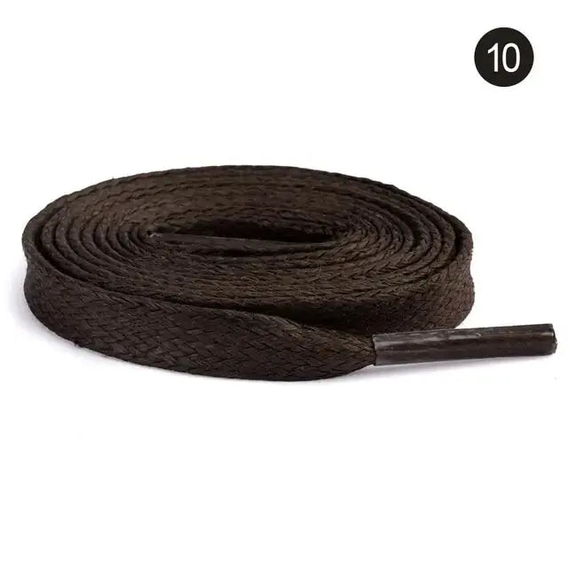 Flat Waxed Cotton Shoelaces Collection GLR SHOPPING