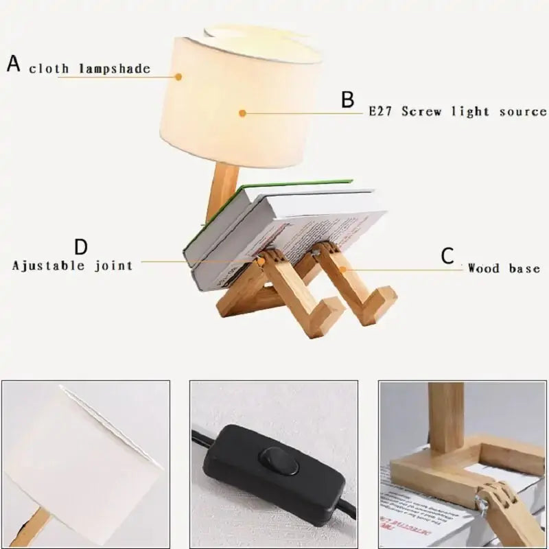 Robot Shape Table Lamp GLR SHOPPING