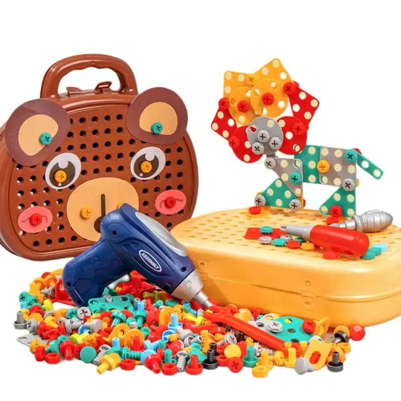 Children Electric Drill Toolbox Driller Games GLR SHOPPING