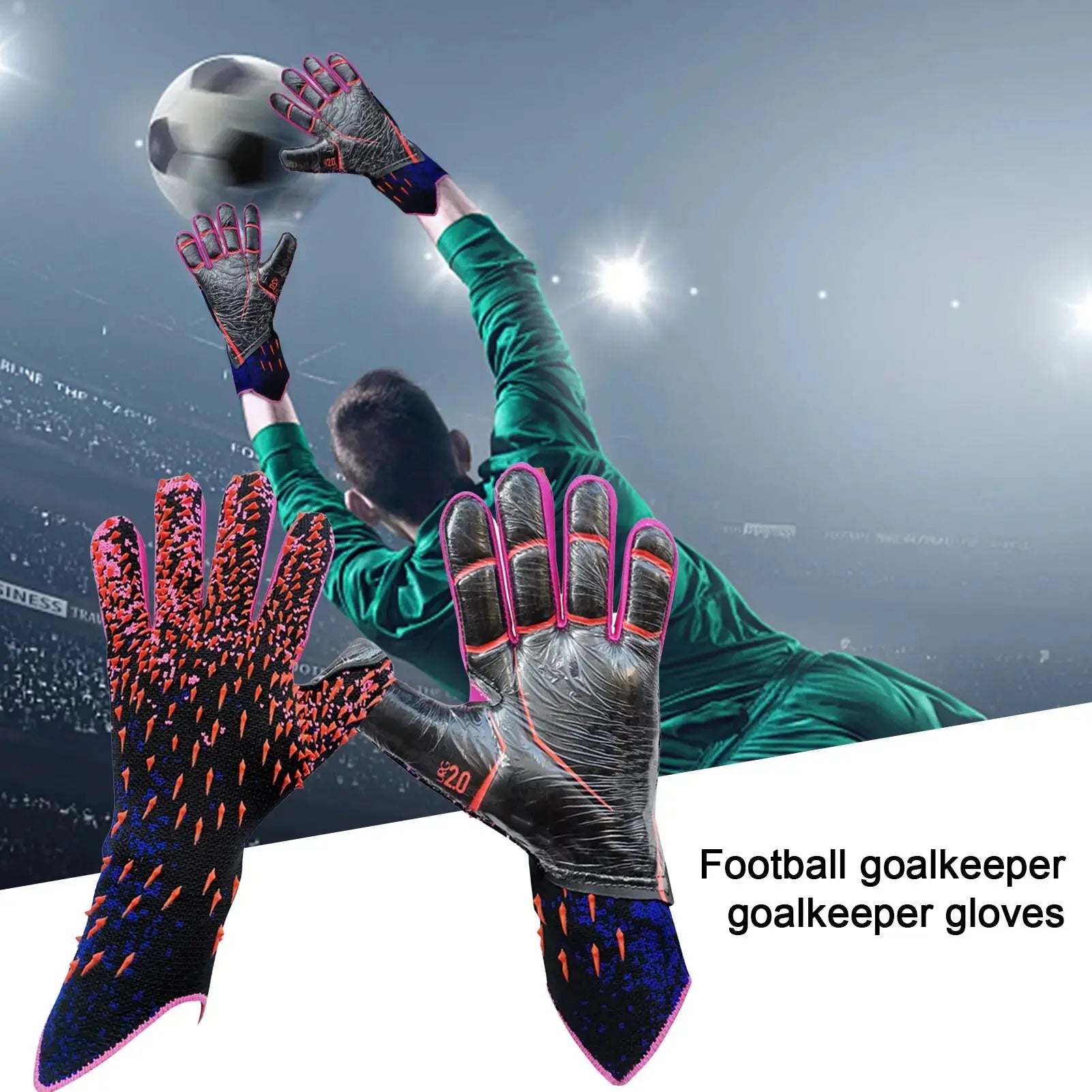 Soccer Goalkeeper Latex Gloves GLR SHOPPING