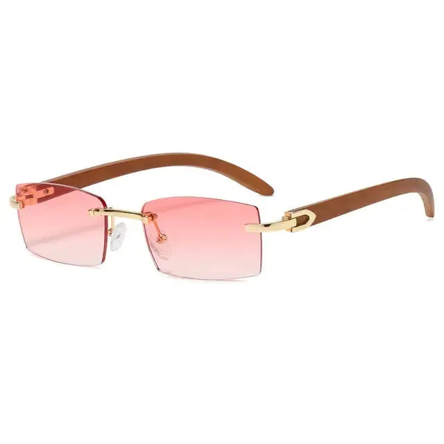 Rectangle Fashion Rimless Sunglasses GLR SHOPPING