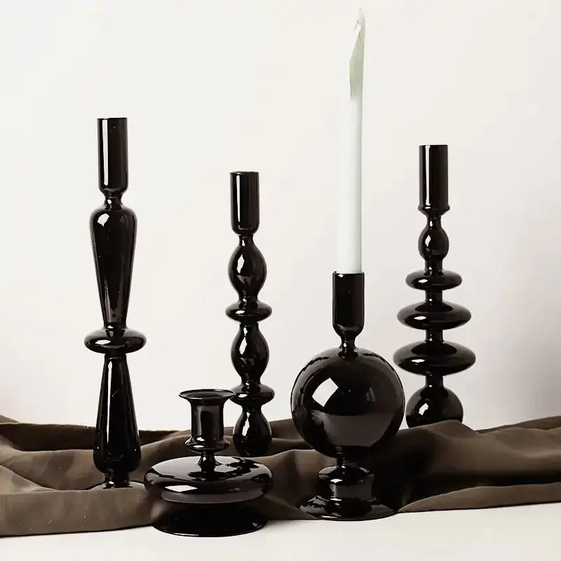 Rue Glass Candlestick GLR SHOPPING