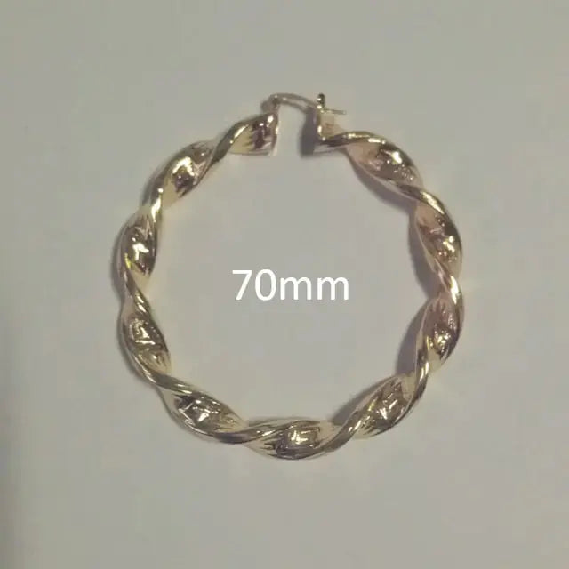 Punk Chic: Great Wall Hoop Earrings GLR SHOPPING