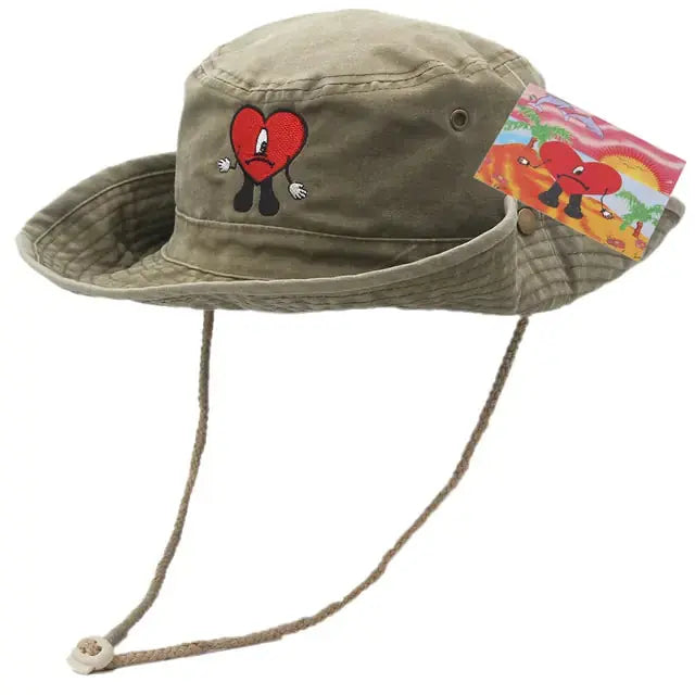 Foldable Cotton Embroidered Bucket Hat GLR SHOPPING