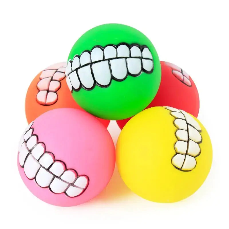 Pet Ball Teeth Silicon Chew Toys for Large Breeds GLR SHOPPING