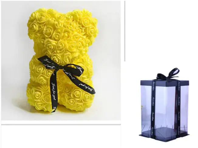 Rose Bear Teddy - Valentine's Day PE Foam Rose Bear GLR SHOPPING