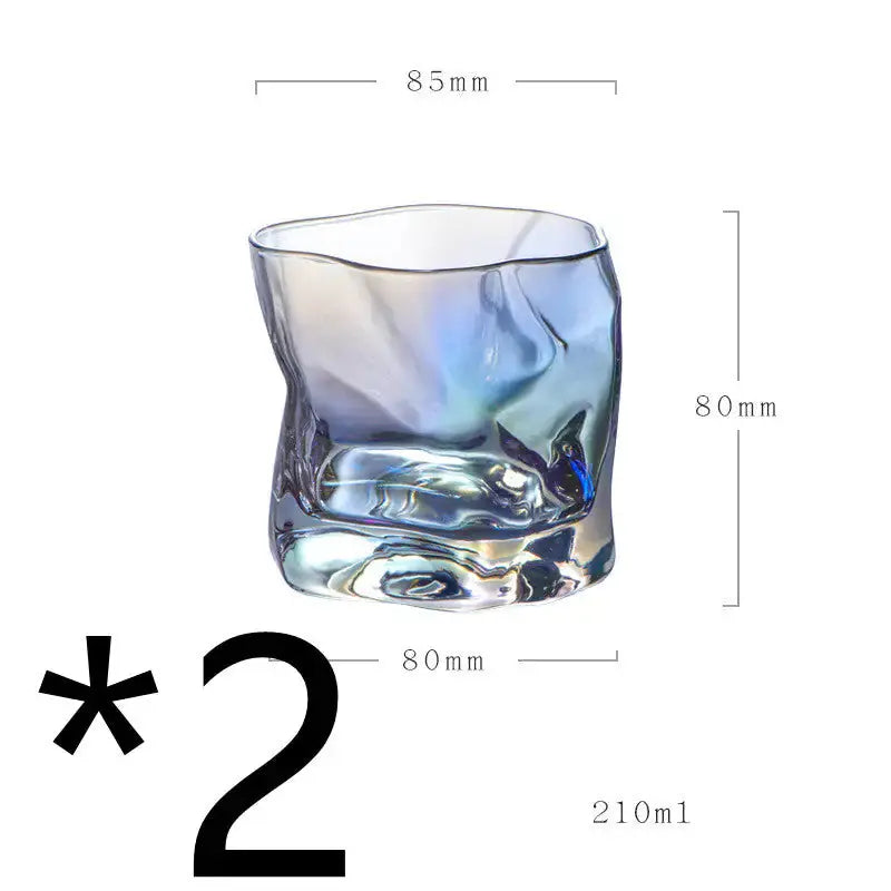 Unique Irregular-Shaped Whiskey Glass GLR SHOPPING