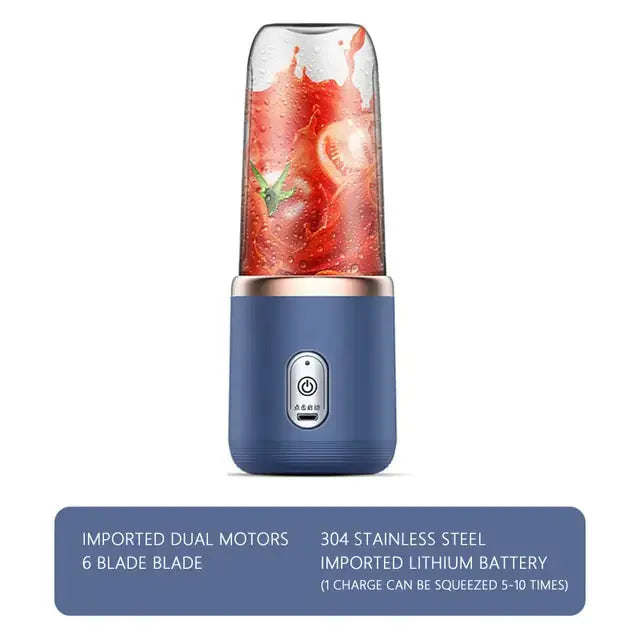 6 Blades Portable Juicer Blender GLR SHOPPING