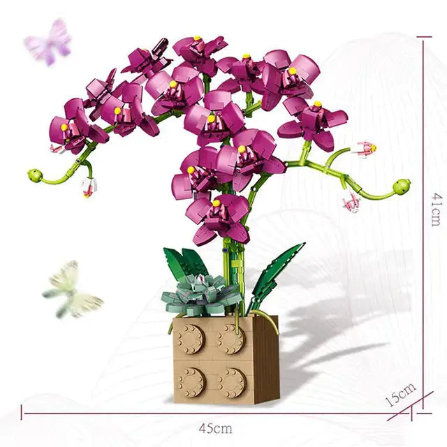 Orchid Building Block Bouquet GLR SHOPPING
