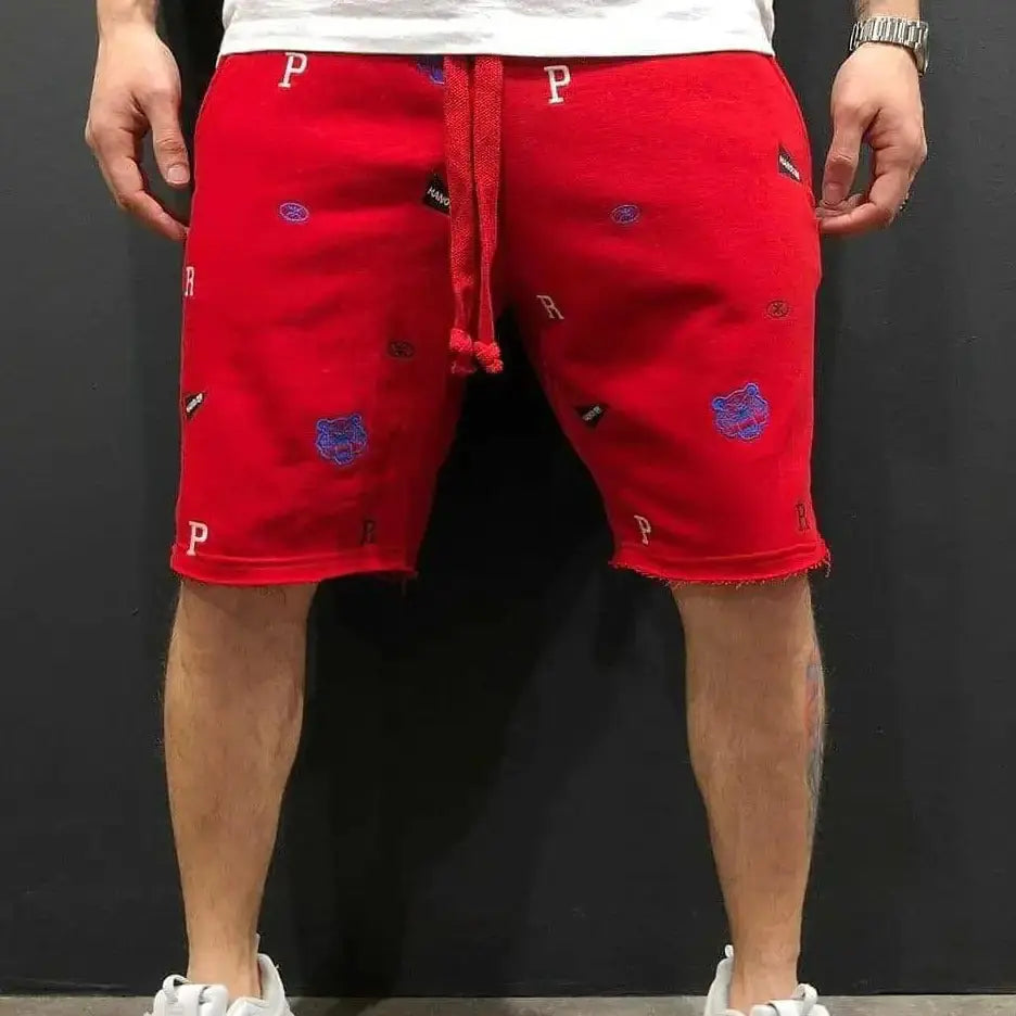Shorts Atléticos Masculinos de Malha GLR SHOPPING