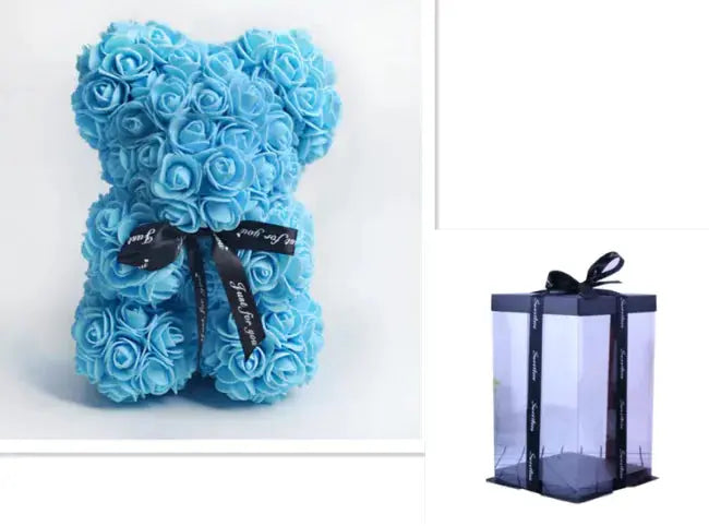 Rose Bear Teddy - Valentine's Day PE Foam Rose Bear GLR SHOPPING
