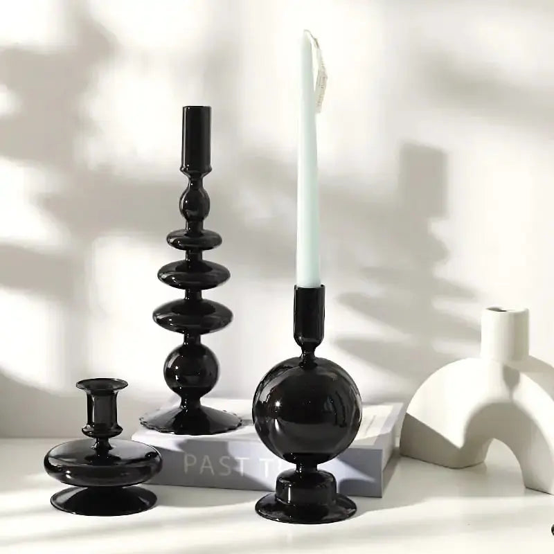 Rue Glass Candlestick GLR SHOPPING