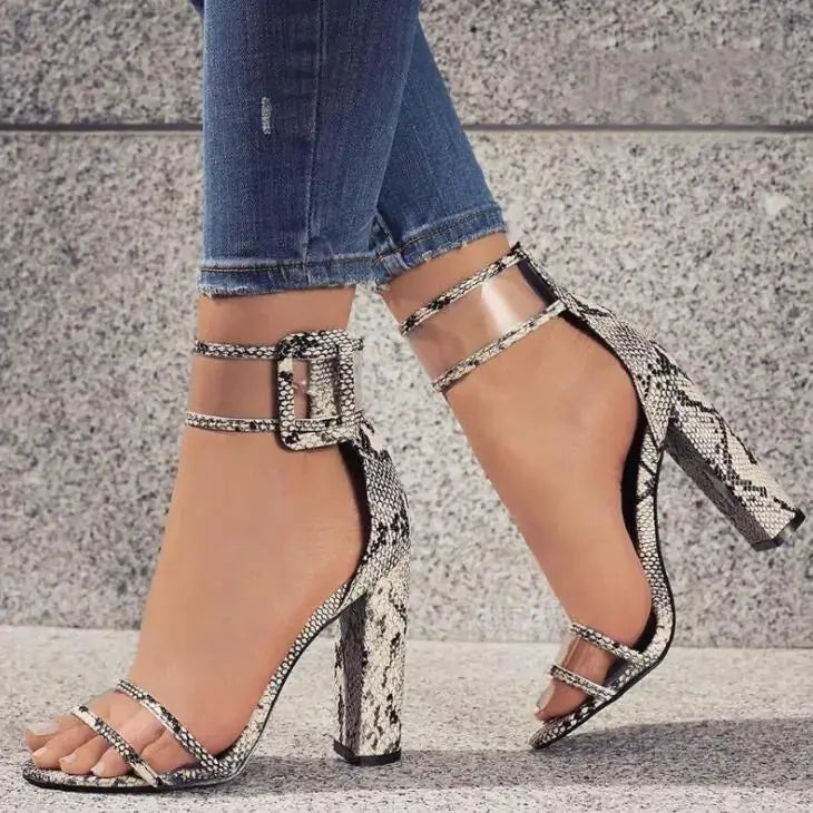 Women's Comfortable Hollow High Heels Sandals GLR SHOPPING