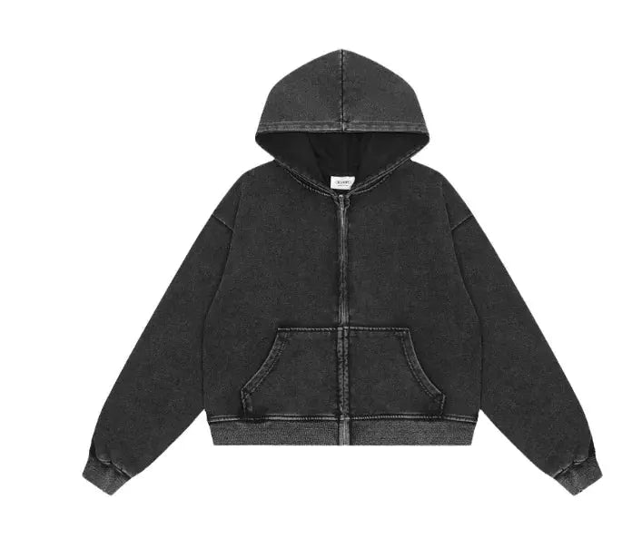 Fleece Zippered Batik Hoodies GLR SHOPPING