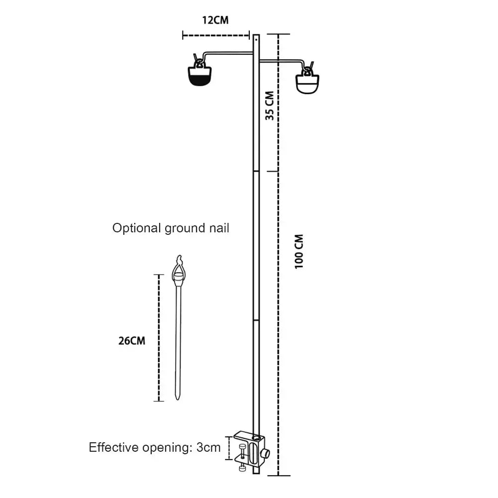 Outdoor Portable Camping Lamp Holder GLR SHOPPING