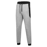 Men's Casual Twill Cotton Trousers: Gray, Long Ankle, Super Elastic