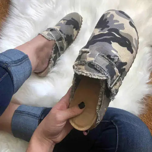 Women's Flat Heel Round Toe Loafers GLR SHOPPING