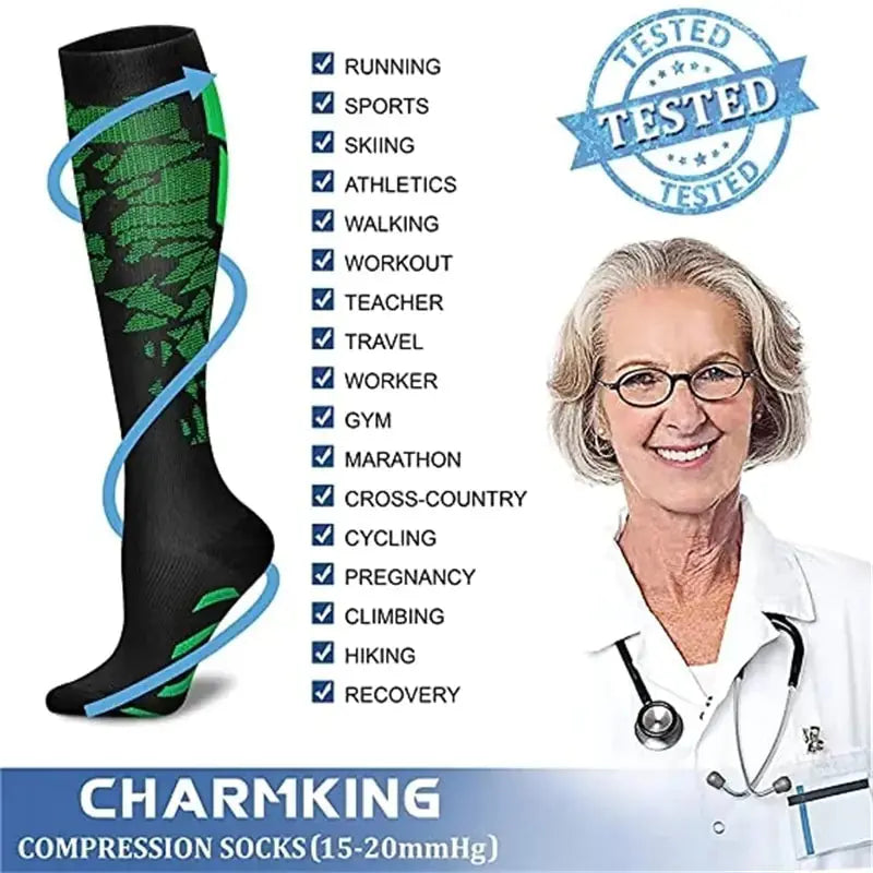 Graduated Compression Sports Recovery Socks GLR SHOPPING