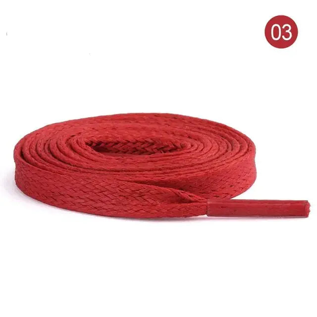 Flat Waxed Cotton Shoelaces Collection GLR SHOPPING