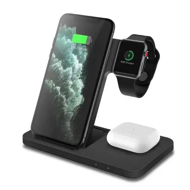 3in1 Wireless Fast Charger Dock Station GLR SHOPPING