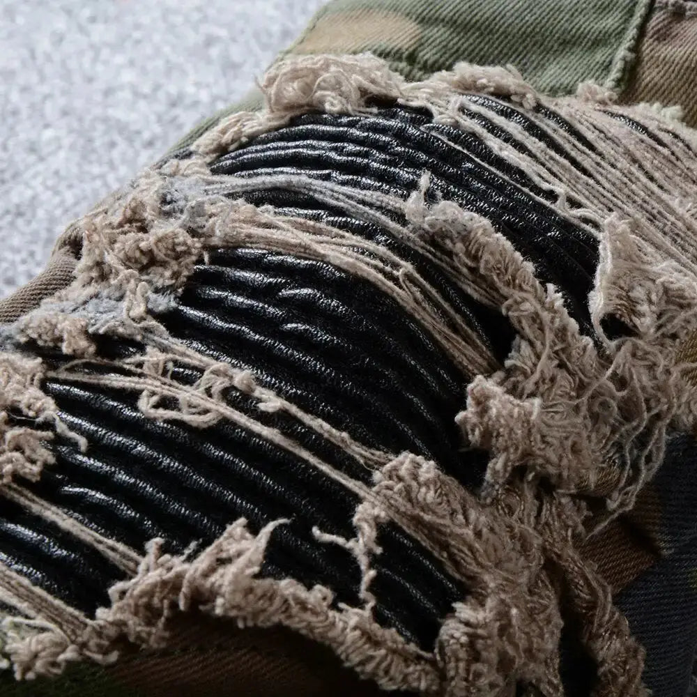 Camouflage Ripped Jeans GLR SHOPPING