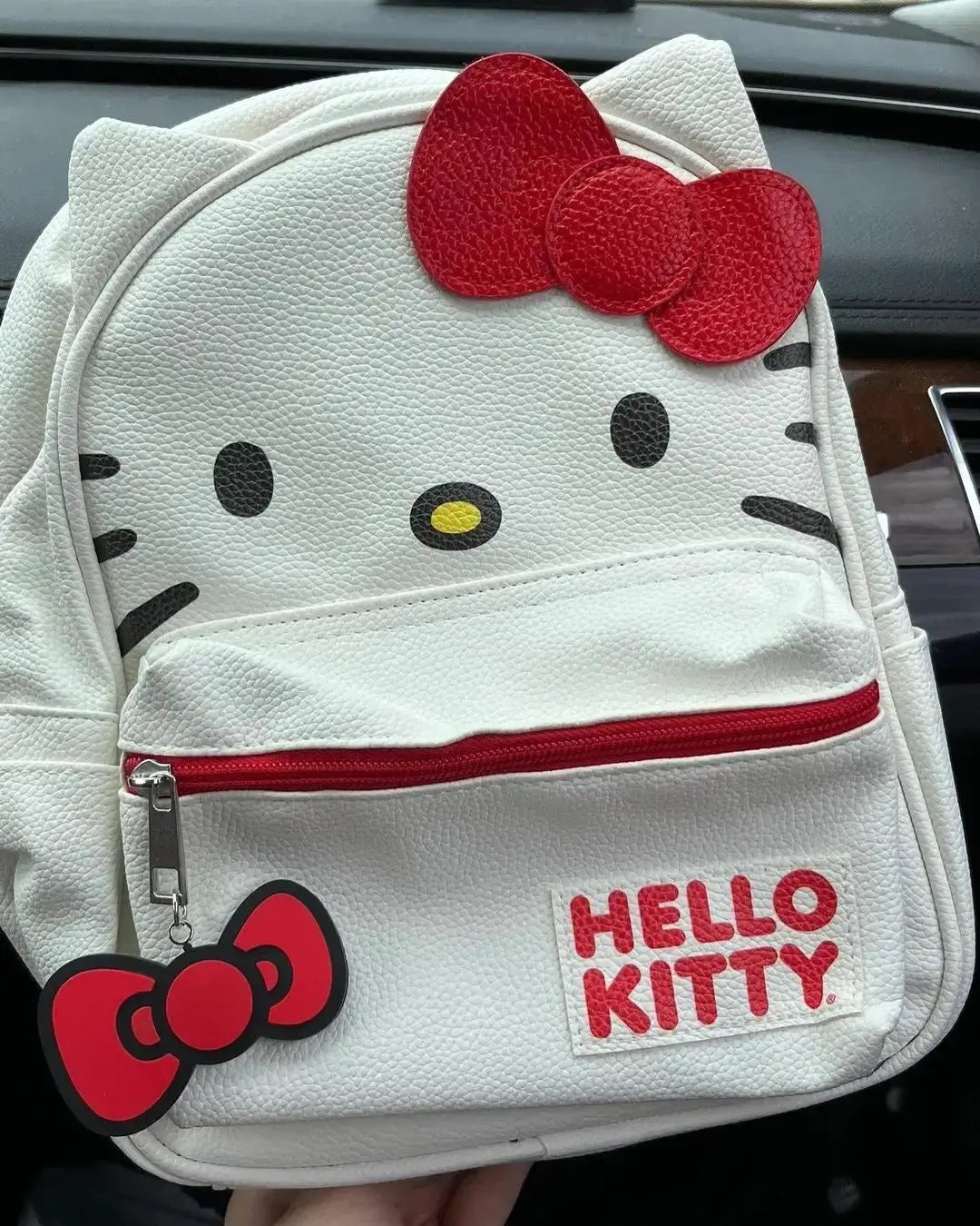 Red White Bow Backpack Bag GLR SHOPPING
