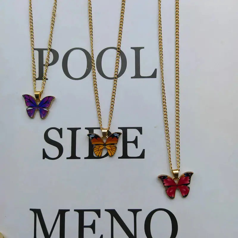 Butterfly Pendant Necklace GLR SHOPPING