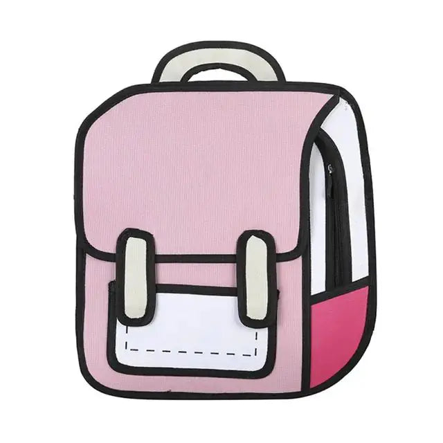 Unisex Fashion 2D Drawing Backpack - GLR SHOPPING