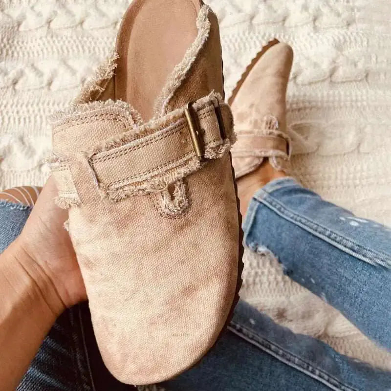 Women's Flat Heel Round Toe Loafers GLR SHOPPING