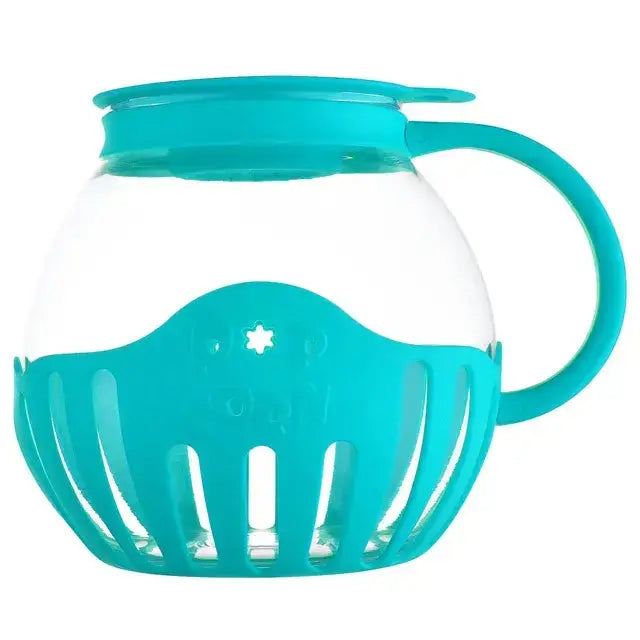Microwave Glass Popcorn Popper With Silicone Lid GLR SHOPPING