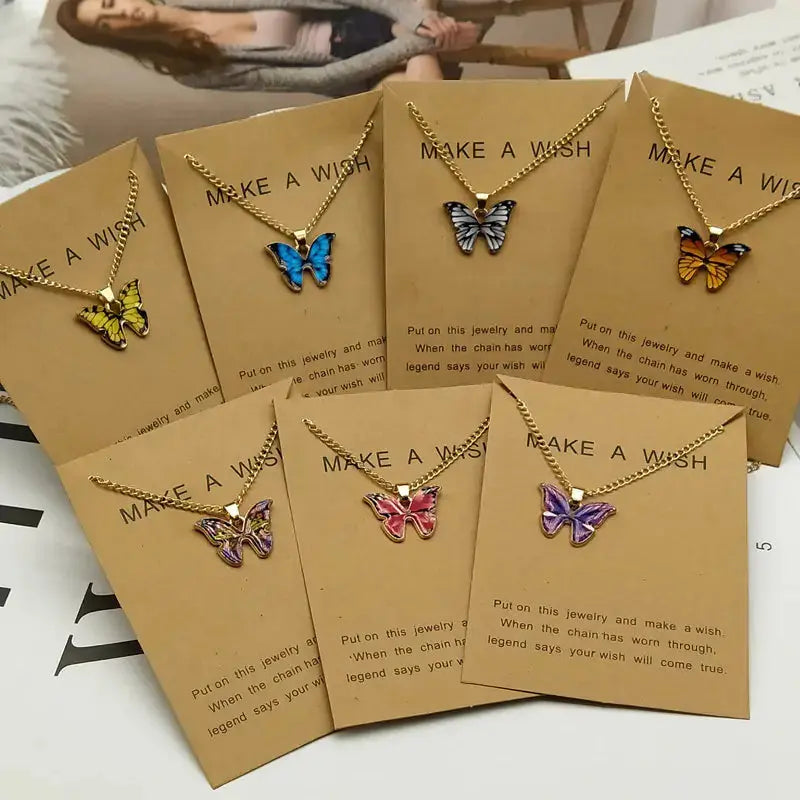 Butterfly Pendant Necklace GLR SHOPPING