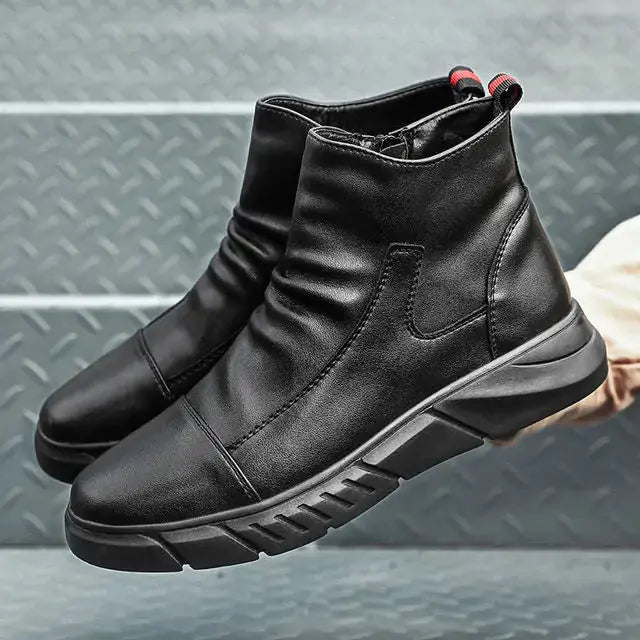 Thick-soled Men Work Boots Shoes GLR SHOPPING