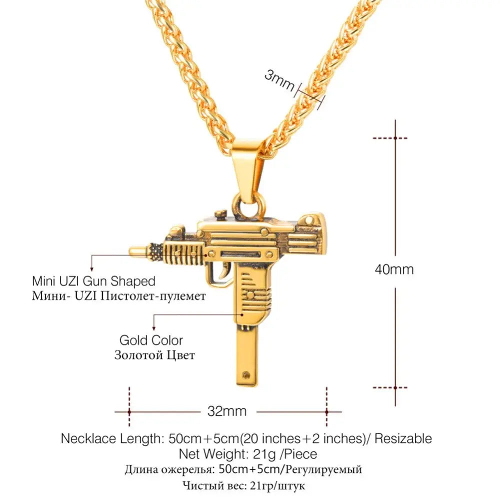 Gun Necklace GLR SHOPPING
