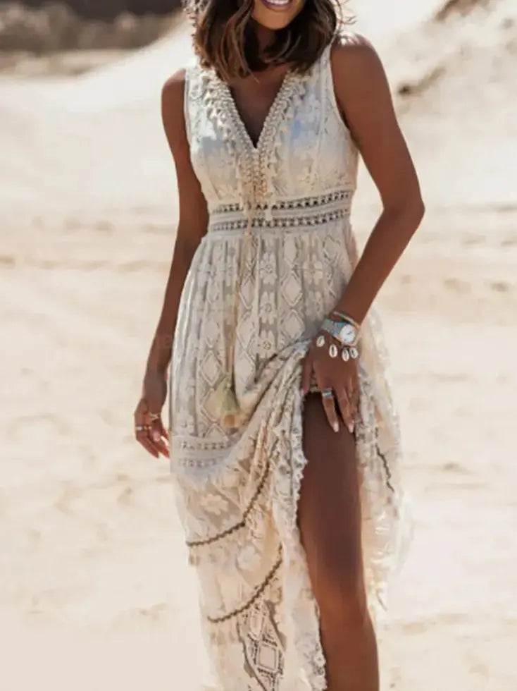 White Elegant Dress GLR SHOPPING