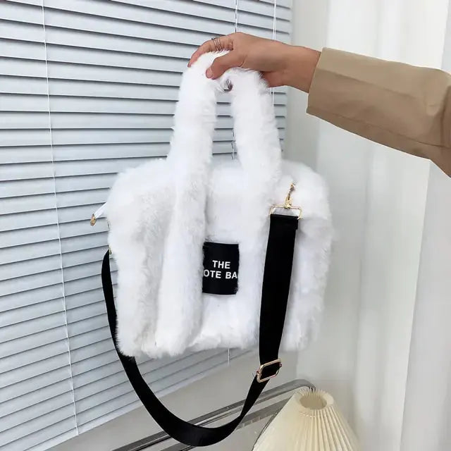 Designer Faux Fur Tote Bag - GLR SHOPPING