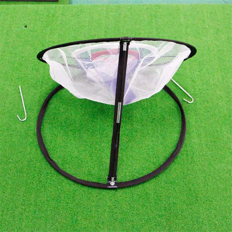 Golf Chipping Net Swing Trainer Indoor Outdoor Chipping Pitching Cages Mats Golf Practice Net Portable 18 pcs golf soft balls GLR SHOPPING
