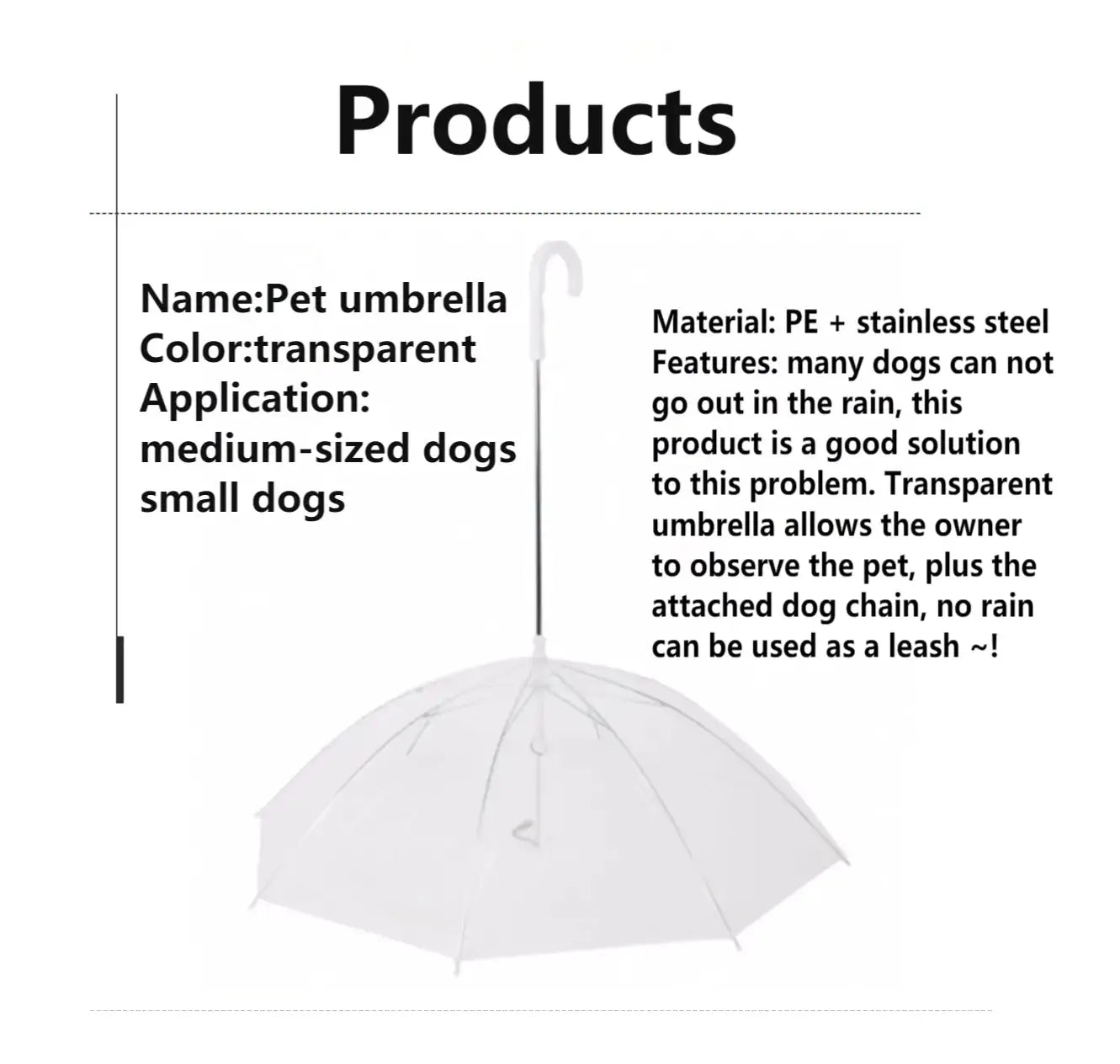 Pet Umbrella Leash GLR SHOPPING