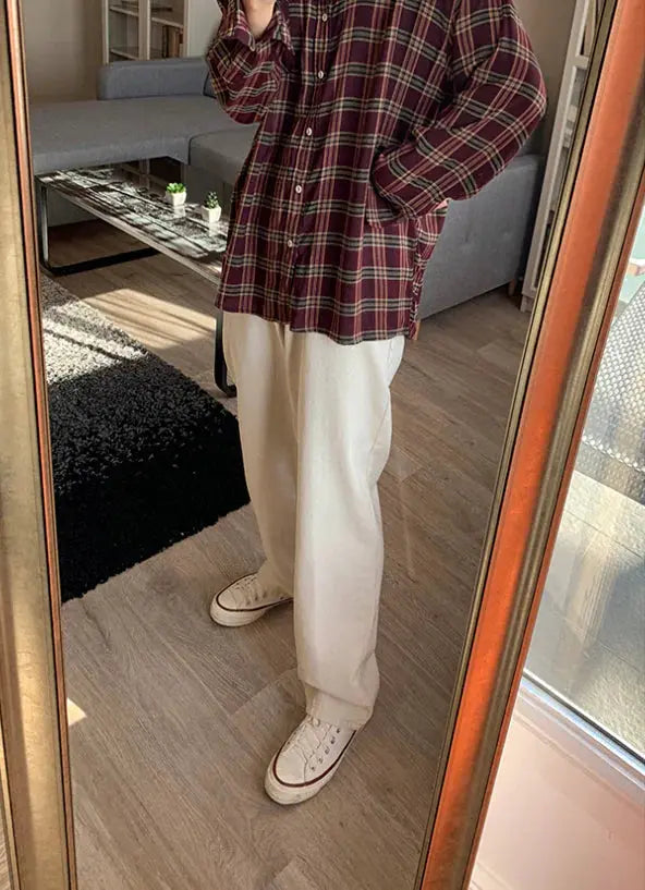 VG Cream Wide Pants GLR SHOPPING