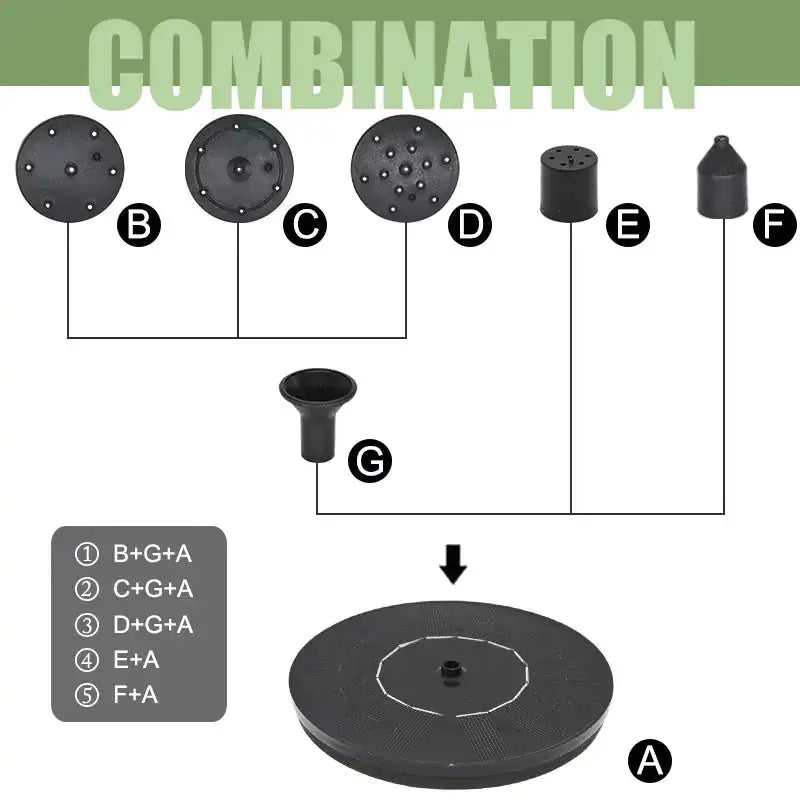 Solar Water Fountain GLR SHOPPING