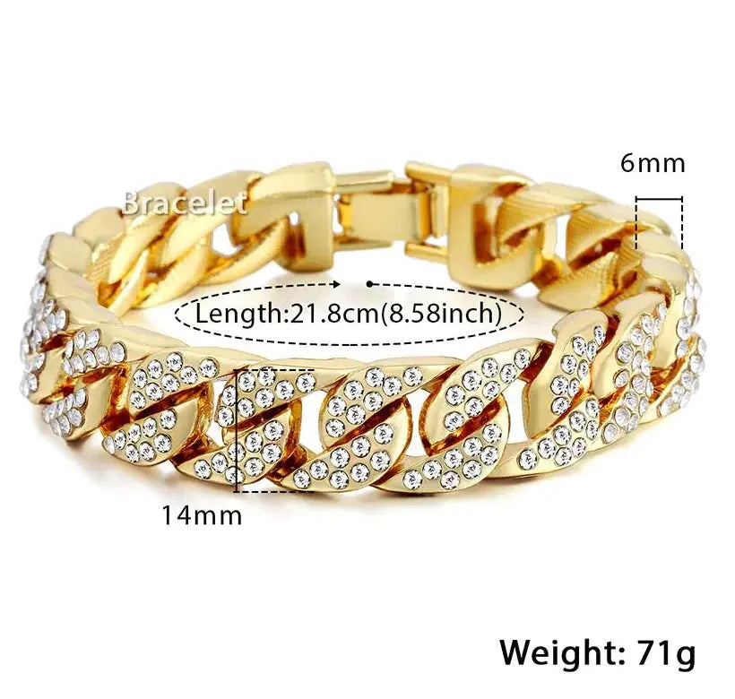 Miami Curb Cuban Chain Bracelet GLR SHOPPING