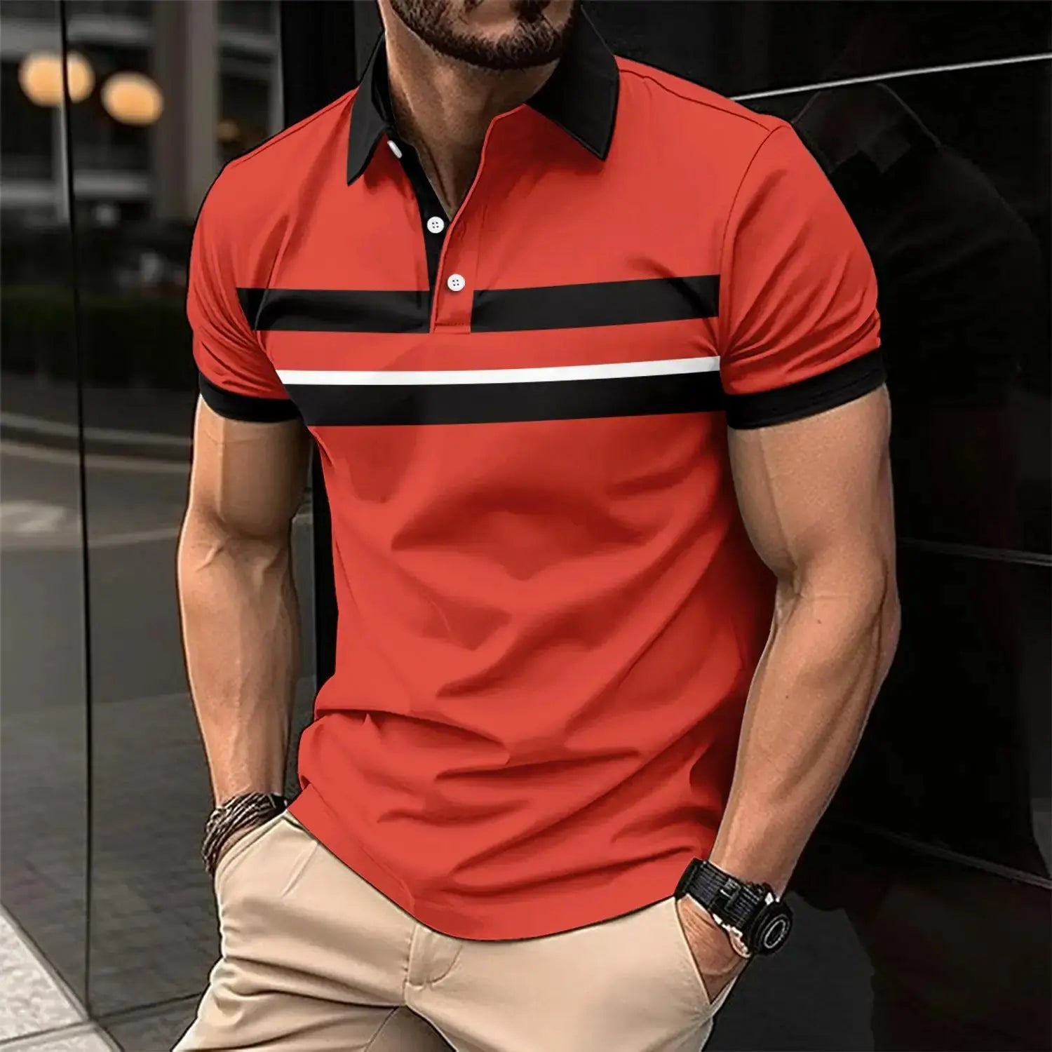 Men's Casual Collar Polo GLR SHOPPING